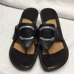 Born Brown Leather Sandals